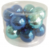 Dunkelblaue Glaskolben, 2,5 cm, 12 Stück