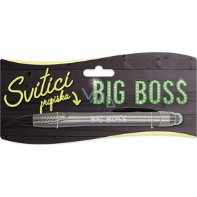 Nekupto Glowing Pen mit Big Boss Print, 15 cm Touch Tool Controller