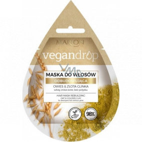 Marion Vegan Drop Oats & Golden Clay Intensive Erneuerungsmaske für geschädigtes Haar ohne Glanz 20ml