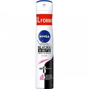Nivea Black & White Invisible Klares Antitranspirant-Deodorant-Spray für Frauen 200 ml