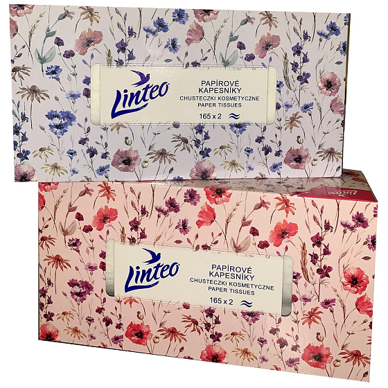 Linteo Satin Papiertaschentücher 2lagig 165 Stück Motivmix