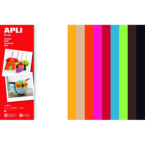 Apli Filz Farbenmix 210 x 297 mm 10 Blatt