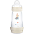 Mam Anti-Colic Saugflasche, weicher Silikonsauger mit mittlerem Durchfluss 2+ Monate Weiß 260 ml