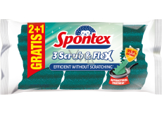 Spontex Scrub & Flex Extra Flexibler Spülschwamm 3 Stück