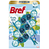 Bref Premium Frosty Slide WC-Block für hygienische Sauberkeit und Frische Ihrer Toilette, färbt Wasser, Mega-Pack limitierte Auflage 3 x 50 g