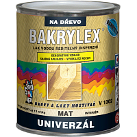 Bakrylex V1302 universell matt wasserbasierte Holzlack farblos, 600 g