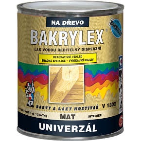 Bakrylex V1302 universell matt wasserbasierte Holzlack farblos, 600 g