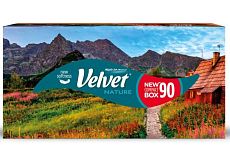 Velvet Nature 3-lagige Papiertaschentücher, Box 90 Stück