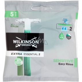 Wilkinson Extra Essential Sensitive 2 Einwegrasierer 2 Klingen für Männer 5 Stück