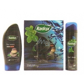 Radox Confident Duschgel 250 ml + Antitranspirant Spray 150 ml, für Männer Kosmetikset