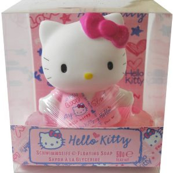 Hello Kitty Fashion Fun Schwimmseife mit Figur für Mädchen 50 g