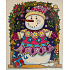 Fensterfolie ohne Kleber mit Hologrammprägung Schneemann 27 x 20 cm gefärbt