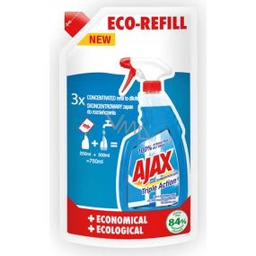 Ajax Triple Action Glasreiniger Nachfüllung 250 ml
