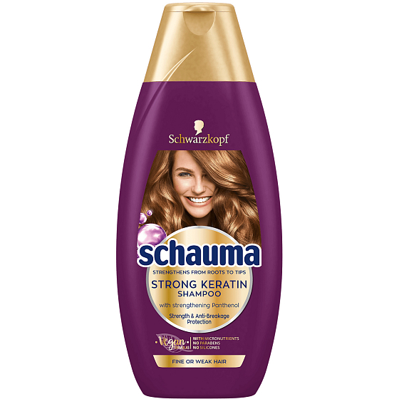 Schauma Keratin Stark stärkendes Shampoo für feines oder schwaches Haar 250 ml