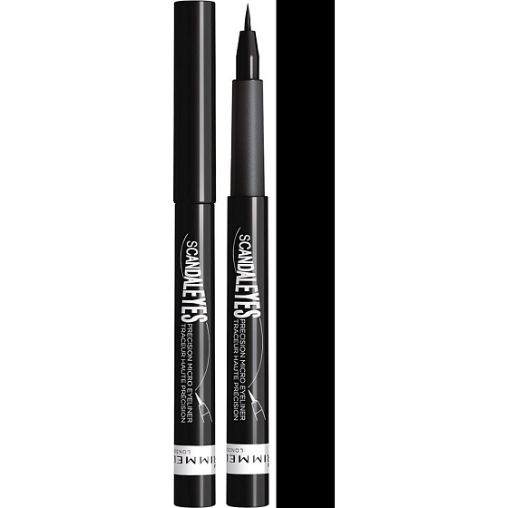 Rimmel London Scandaleyes Precision Micro Eyeliner Eyeliner in Marker 001 Schwarz 1,1 ml