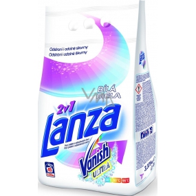 Lanza Vanish Ultra 2in1 Weißes Waschpulver mit Fleckenentferner für weiße Wäsche 15 Dosen 1,125 g