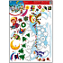 Fensterfolie ohne Kleber Adventskalender zwei Schneemänner 42 x 30 cm