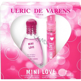 Ulric de Varens Mini Love Parfümwasser für Frauen 25 ml + Parfümwasser für Handtasche 20 ml, Geschenkset
