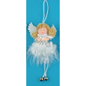 Weicher Engel mit Glocke zum Aufhängen 12 cm, Nr.2