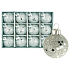 Flaschen Glas Silber Set 3 cm 12 Stück
