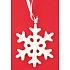 Keramische Schneeflocke zum Aufhängen 9 cm