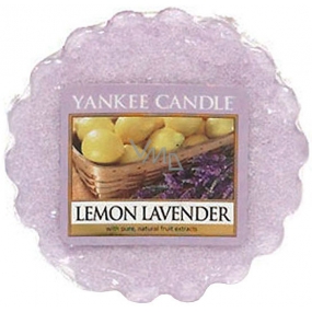 Yankee Candle Lemon Lavender - Aromawachs-Aromalampe mit Zitrone und Lavendel 22 g