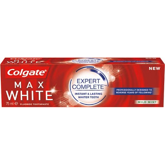 Colgate Max White Expert Komplette Zahnpasta mit milder Minze 75 ml