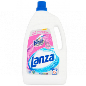 Lanza Vanish Colors 2in1 Power Gel Flüssigwaschmittel für farbige Wäsche zur Entfernung von Flecken 45 Dosen 2,97 l