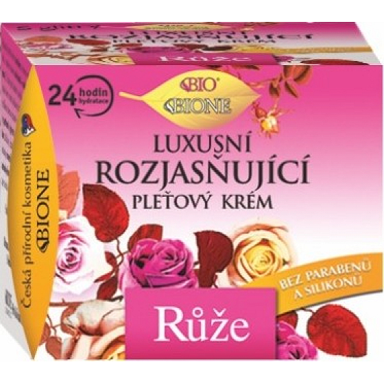 Bione Cosmetics Rose luxuriöse aufhellende Hautcreme für alle Hauttypen 51 ml