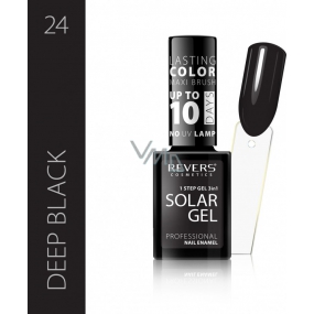 Revers Solar Gel Gel Nagellack 24 Deep Black 12 ml