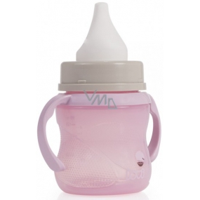 Lovi Retro Training Becher rosa, enthält kein BPA für Kinder ab 6 Monaten 150 ml