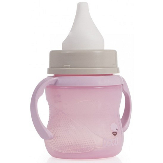 Lovi Retro Training Becher rosa, enthält kein BPA für Kinder ab 6 Monaten 150 ml
