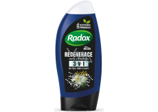 Radox Men Regeneration 3in1 Duschgel für Körper, Haare und Gesicht für Männer 250 ml