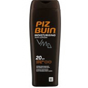 Piz Buin In Sun Moisturing SPF20 feuchtigkeitsspendender Sonnenschutz, leicht, verhindert vorzeitiges Altern durch Sonnenlicht, wasserdicht 200 ml