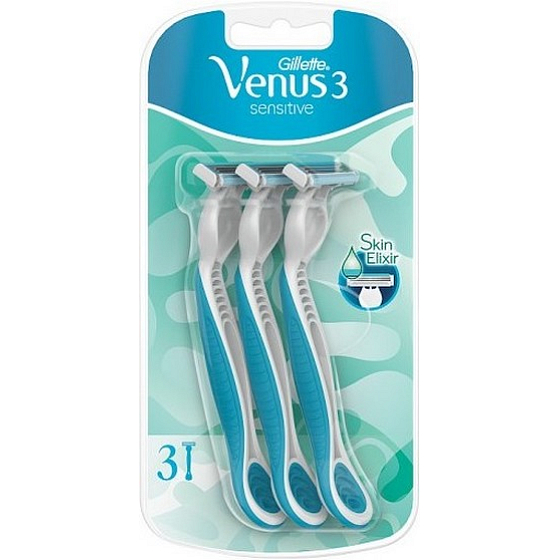 Gillette Venus 3 Sensitive ready Rasierer 3 Stück für Damen