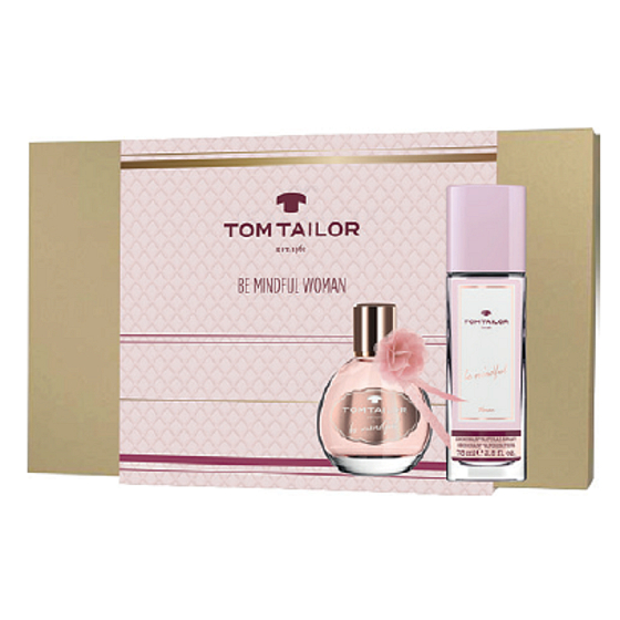 Tom Tailor Sei achtsam Frau Eau de Toilette 30 ml + parfümiertes Deodorantglas 75 ml, Geschenkset