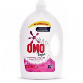 Omo Comfort Strawberry & Lily Kiss Universalgel zum Waschen von 40 Dosen 2 l