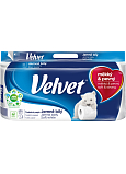 Velvet Soft White 3-lagiger Toilettenpapier, 8 Rollen, 18,3 m Rolle