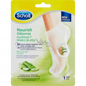 Scholl PediMask Expert Care Aloe Vera 20 Minuten pflegende Fußmaske mit Aloe Vera, 1 Paar Socken zum Hineinschlüpfen