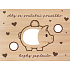 Albi Geldtasche aus Holz Ferkel 24 x 18 x 0,9 cm