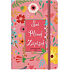 Albi Diary 2023 Journal Motivationsmedium Rosa mit Blumen 17 x 11 x 1,4 cm
