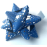 Nekupto Seestern mittel Luxus Blau 6,5 cm