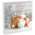 Aha Papierservietten 3 Lagen 33 x 33 cm 20 Stück Weihnachten beige, gold Geschenk und Flasche
