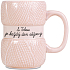 Albi Mit dir jeden Tag rosa Becher rosa gestrickt 400 ml