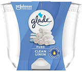 Glade Duftkerze Maxi Clean Linen, 204 g
