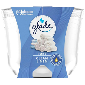 Glade Duftkerze Maxi Clean Linen, 204 g