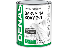 DENAS METALLFARBE 2v1 antikorrosiv, schnelltrocknende Farbe, 0250 Palisander, 700 g