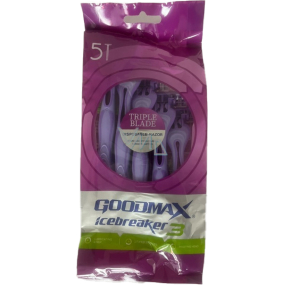 Goodmax Icebreaker 3 Damen Einwegrasierer, 5 Stk