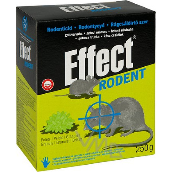 Wirkung Nagetiergranulat Rodentizid für Mäuse und Ratten 250 g