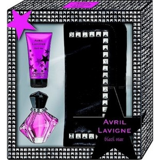 Avril Lavigne Black Star parfümiertes Wasser 30 ml + Körperlotion 50 ml Handtasche, Geschenkset